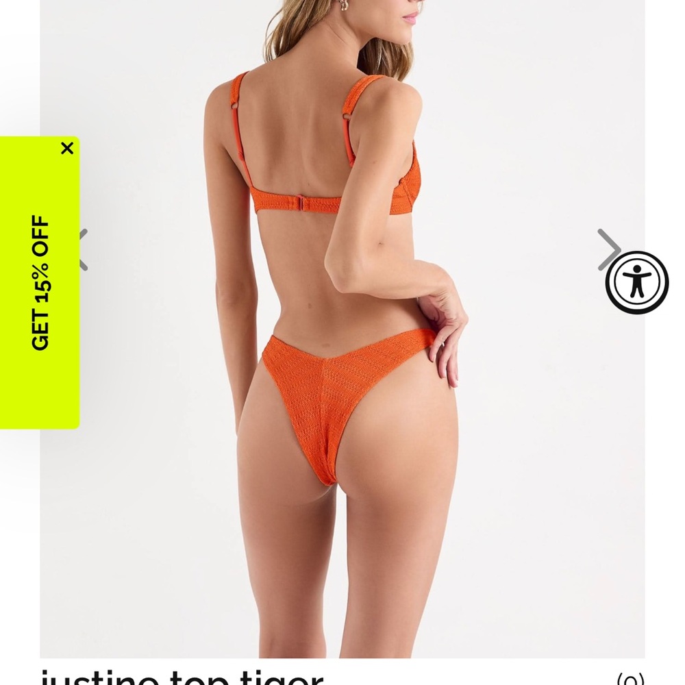 OneOne Justine Tiger Bikini Swimwear NEW - Picture 3 of 6